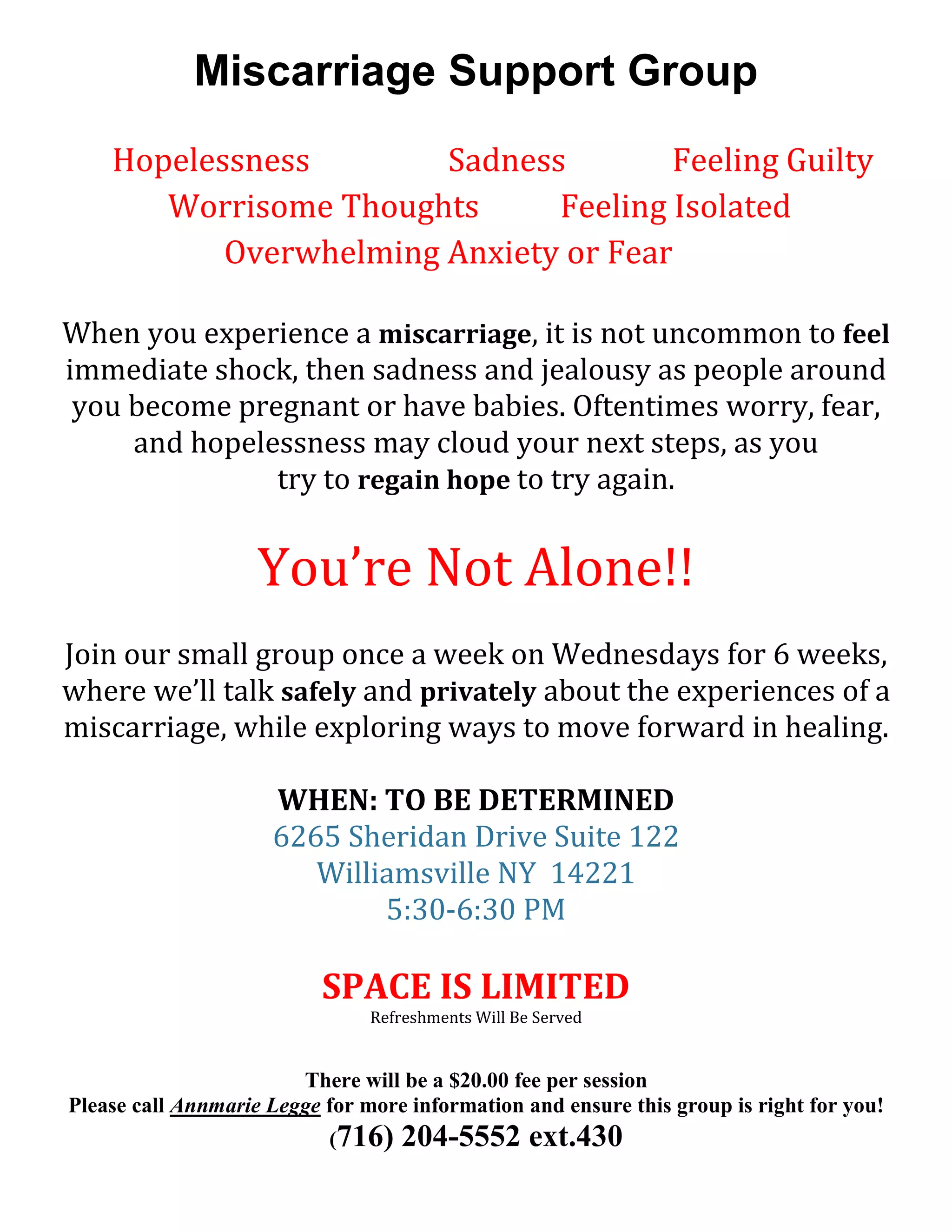 Miscarriage Support Group: Find Comfort And Share Your Experience - 18u2qwb