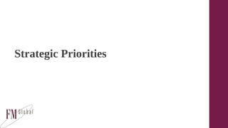 Strategic Priorities
 