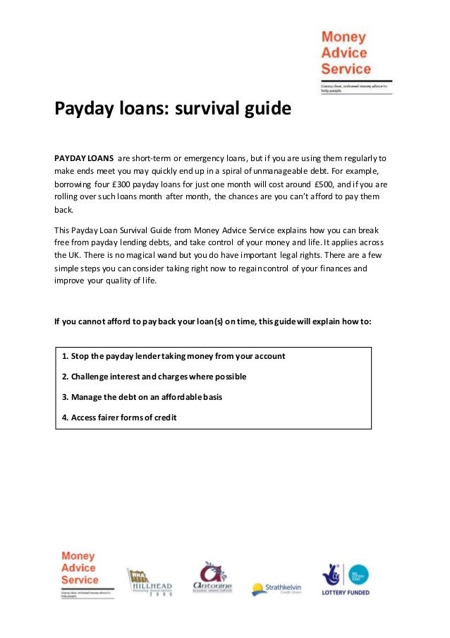 1 full week payday advance mortgages