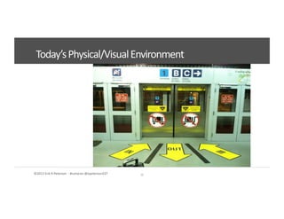 ©2012	
  Erik	
  R	
  Peterson	
  	
  -­‐	
  #convcon	
  @epeterson237	
   10	
  
Today’s	
  Physical/Visual	
  Environment	
  
 