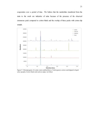 FORENSIC IDENTIFICATION OF HUMAN URINE STAIN EVIDENCE USING ...