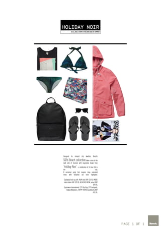 KIMBERLEY BEVAN_SS16 BENCH PORTFOLIO EXAMPLES