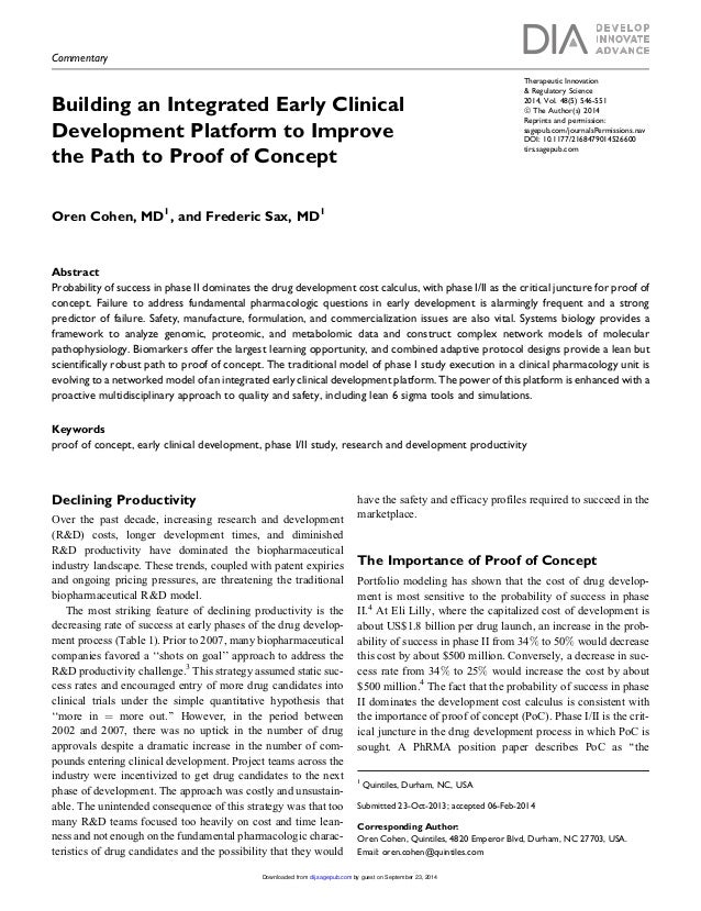 Early Clinical Development