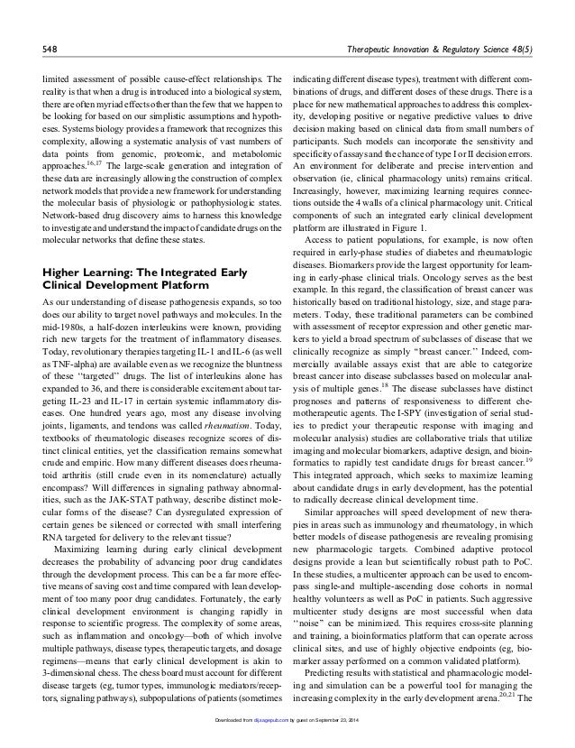 Early Clinical Development