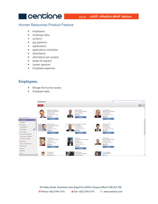 Odoo HR Feature List | PDF