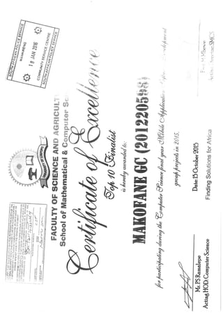 mobile App Certificate