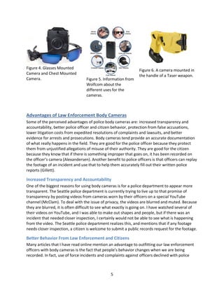 Research Paper - Advantages and Disadvantages of Police Body Cameras | PDF