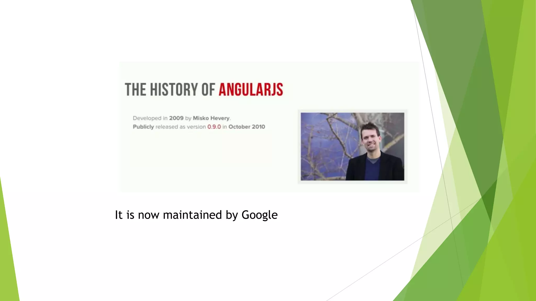 It is now maintained by Google
 