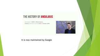 It is now maintained by Google
 