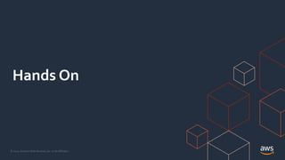 © 2021, Amazon Web Services, Inc. or its Affiliates.
Hands On
 