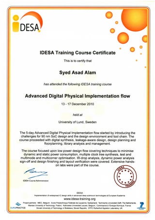 IDESA_Certificate