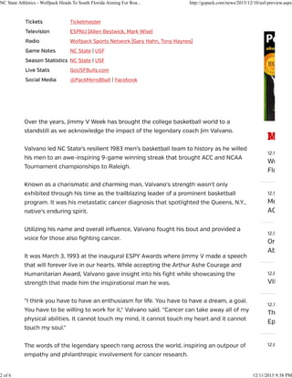 NC State Athletics - Wolfpack Heads To South Florida Aiming For Roa... http://gopack.com/news/2015/12/10/usf-preview.aspx
2 of 6 12/11/2015 9:38 PM
 