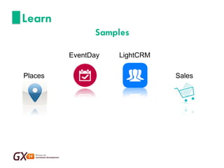 Learn 
Places 
LightCRM 
Sales 
EventDay 
Samples  