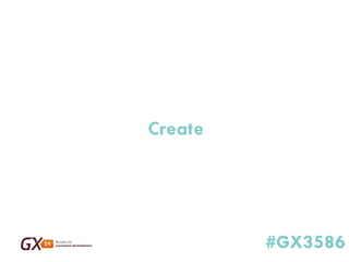#GX3586 
Create  