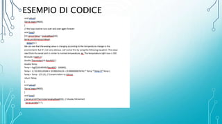 ESEMPIO DI CODICE
 