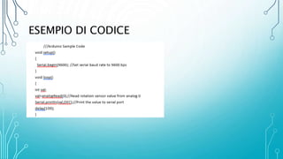 ESEMPIO DI CODICE
 