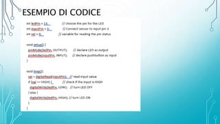 ESEMPIO DI CODICE
 