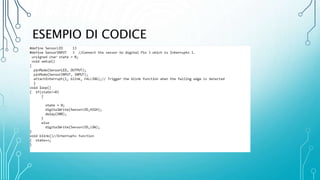 ESEMPIO DI CODICE
 