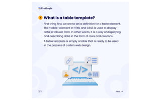 37 Simple and Useful Table Templates & Examples for Web Developers