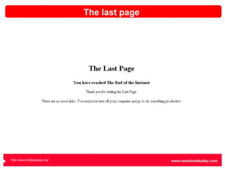 The last page http://www.thelastpage.org/   