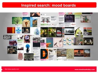 Inspired search: mood boards http://www.spezify.com/   