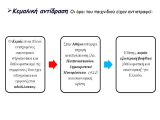 Η καταστροφή:
13 Αυγούστου
1922: τελική
τουρκική
επίθεση.
Ελληνική
άμυνα
καταρρέει
και υποχωρεί.
27
Αυγούστου
1922:
κεμαλικός
στρατός
μπαίνει στη
Σμύρνη.
 