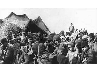  Ομάδα ελλήνων αιχμαλώτων που
επέστρεψαν από τα κεμαλικά
στρατόπεδα. Αθήνα, Φωτογραφικό Αρχείο
Πολεμικού Μουσείου αρ. εισ. 4915. © Πολεμικό
Μουσείο, Αθήνα.
http://www.fhw.gr/chronos/13/gr/general/g
allery/domestic_policy/ind001.html
 