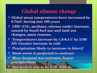 38. Biodiversity and impact of climate change on agriculture and food ...