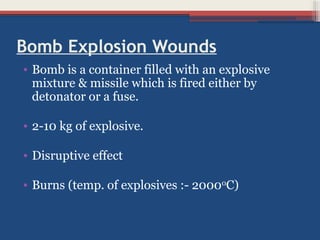 Small Explosive Injuries Comprehensive Overview of Injuries Caused by Explosive Forces and Blast ...