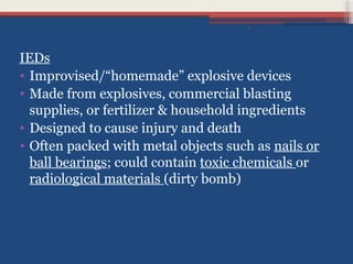 Small Explosive Injuries Comprehensive Overview of Injuries Caused by Explosive Forces and Blast ...