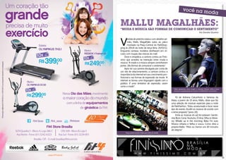 Mallu Magalhães:
     “Moda e música são formas de comunicar o sentimento”
                                                                                                     Por Daniela Giustina




     V
            estida de pretinho básico com detalhe sal-




                                                                                                                                      Fotos : Cristiano Sérgio e Pedro Marra
            mão, Mallu Magalhães subiu ao palco
            montado na Praça Central do ParkShop-
     ping às 20h26 da noite de terça-feira, 20/03/12.
     Enquanto cantava, modelos desfilavam em cír-
     culos com roupas das marcas do mall.
          Doce e simpática, a cantora contou ao Finís-
     simo que acredita na interação entre moda e
     música: “A moda e a música sempre caminharam
     juntas. São formas de comunicar o sentimento”.
          Após ter sua carreira divulgada por conta de
     um site de relacionamento, a cantora contou a
     importância da internet em seu crescimento pro-
     fissional e nas formas de expressão da moda: “A
     internet se tornou uma linguagem rápida com o
     público. É uma tentativa de expressão, assim
     como a moda”.
                                                                  Mallu apresentou show singelo e intimista. Músiva ‘velha e louca’
                                                                  encerrou a apresentação da cantora no ParkFashion Connection.



                                                                    Fã de Adriana Calcanhoto e Vanessa da
                                                                Mata, a jovem de 19 anos, Mallu, disse que fez
                                                                uma seleção de músicas especiais para a noite
                                                                de ParkFashion. “Estou acostumada a tocar nesse
                                                                tipo de evento. Escolhi as músicas de acordo com
                                                                o tema proposto” [anos 20].
                                                                    Entre as músicas do set list estavam: Sambi-
                                                                nha Bom; Cena; Youhuhu; Ô Ana; Olha só More-
                                                                no; Whake up in the morning; Baby I’m sure;
                                                                Música Urbana e Velha e Louca. Como diria a
                                                                própria Mallu: “Mais ou menos uns 40 minutos
                                                                de alegria”.
          Praça central recebeu Mallu para trilha do desfile.




                                                                                                      ´

                      W W W . F I N I S S I M O . C O M . B R
20                                                                                                                                                                             21
 