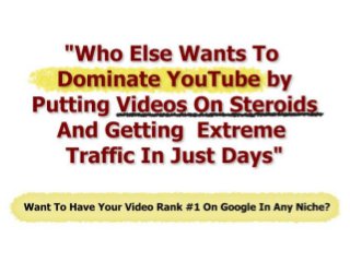 Create Guru Quality Videos and
 Dominate any Niche with Free
        YouTube Traffic
 