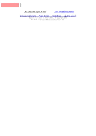 Haz AulaFácil tu página de inicio          Envía esta página a un amigo

Envíanos un comentario     Página de Inicio     Contáctanos       ¿Quiénes somos?
             Este es un producto de AulaFacil S.L. - © Copyright 2000
                Diseñado por Compás3 Comercio Electrónico S.L.
 