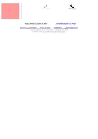 2

                                   Lección anterior                     Próxima clase




           Haz AulaFácil tu página de inicio          Envía esta página a un amigo

    Envíanos un comentario     Página de Inicio     Contáctanos       ¿Quiénes somos?
                 Este es un producto de AulaFacil S.L. - © Copyright 2000
                    Diseñado por Compás3 Comercio Electrónico S.L.
 