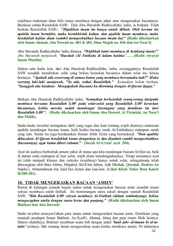 38 Kesilapan Umum Di Sekitar Solat