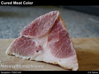 Myoglobin and Meat Color - by Chris Raines (@itweetmeat) | PPTX