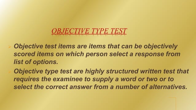 Constructing Objective and Essay Type Test | PPTX