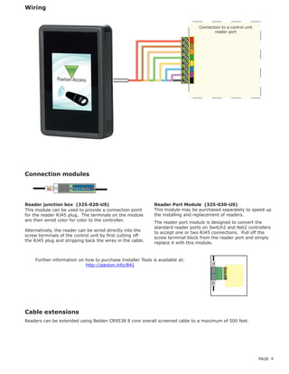 Paxton Access 380-999-US Instruction Manual | PDF