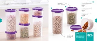 3 | 800821 | Modular Redondo 1
200ml
8,7 diâm. X 6 alt. (cm)
R$
27,00
2 | 800822 | Modular Redondo 2
440ml
8,7 diâm. X 11,5 alt. (cm)
R$
33,00
1 | 800823 | Modular Redondo 3
650ml
8,7 diâm. X 17,1 alt. (cm)
R$
38,00
3
2
Por uma cozinha mais organizada
1
Ganhe espaço no
armário, é empilhável
Leve
Modular Redondo 1 200ml +
Modular Redondo 2 440ml +
Modular Redondo 3 650ml
Por: R$
73,00 o conjunto
Cód. do conjunto | 803345
Bata o olho e veja
qual alimento está
armazenado
Armazenar
de desconto
no conjunto de
Modulares
25%
18 19
 