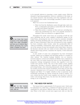 Water loss control manual 1st Edition Julian Thornton | PDF