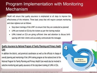 Program Implementation with Monitoring
Mechanism
 