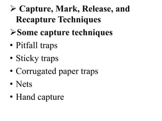 Capture Mark Recapture Example BIOLOGY GROUP PRESENTATION | PPTX