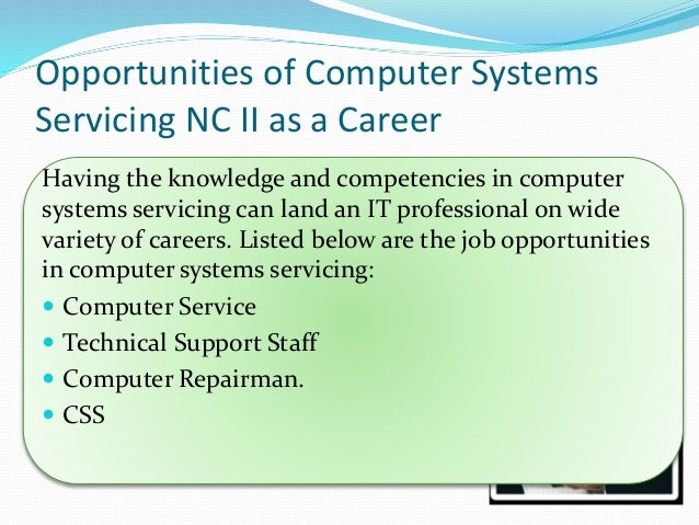 computer system servicing essay