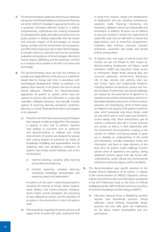 Recommendation on the Ethics of Artificial Intelligence | PDF