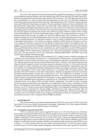 Source printer identification using convolutional neural network and ...