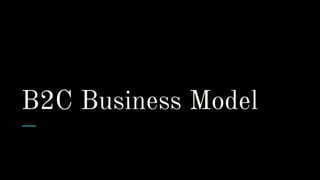 E-commerce Business Models