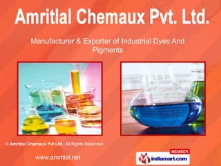 Manufacturer & Exporter of Industrial Dyes And  Pigments 