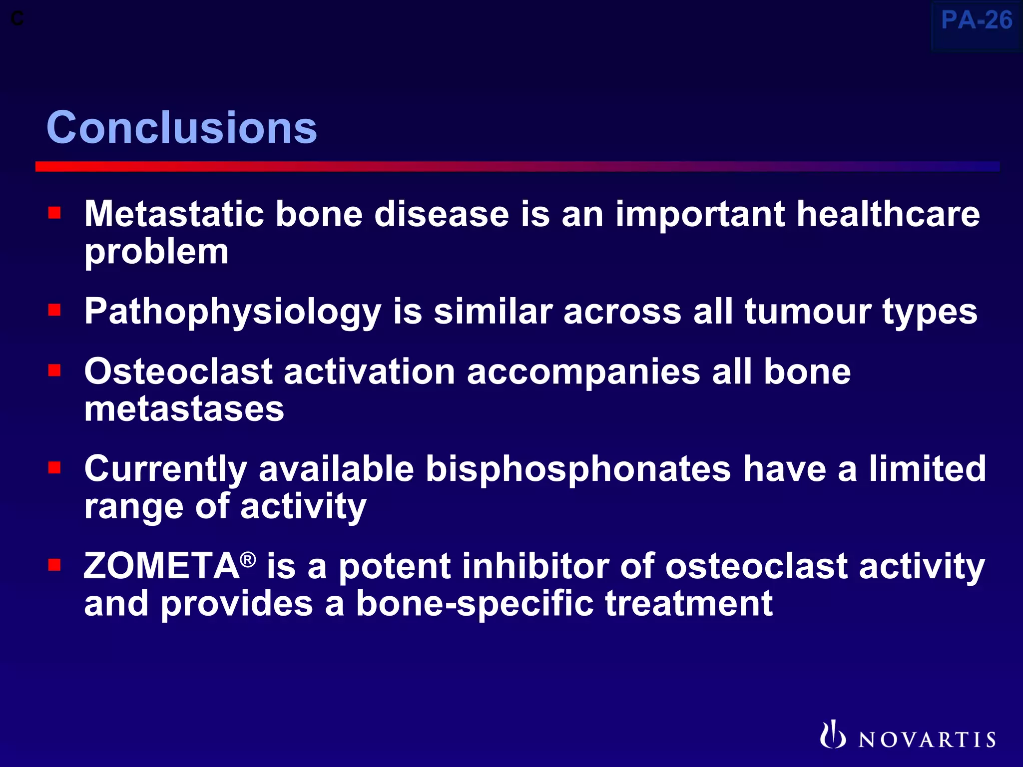 Pathophysiology of Metastatic Bone Disease and the Role of ...