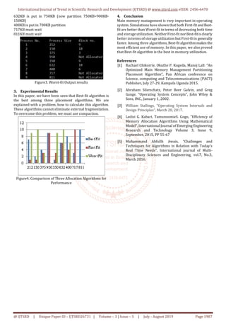 Analysis of Allocation Algorithms in Memory Management | PDF