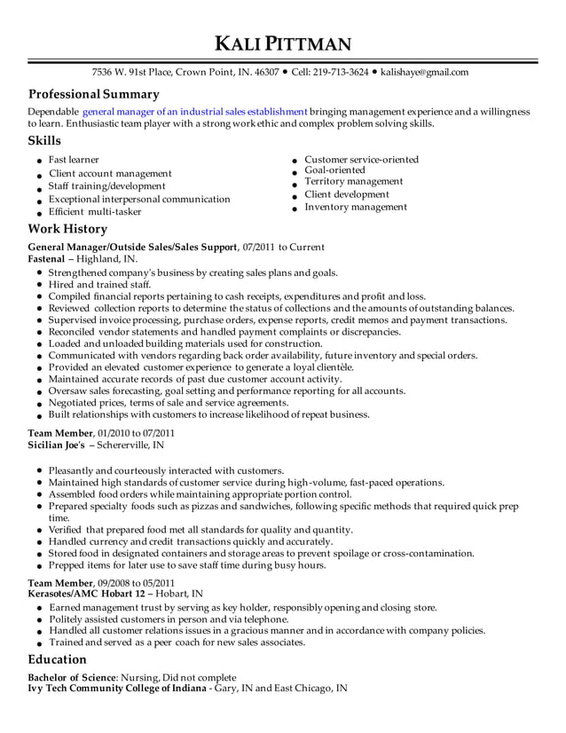 Kali Pittman Resume 1 PDF - Kali Pittman Resume 1 1 638 